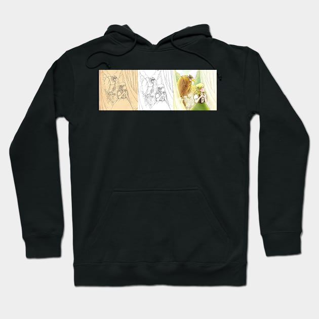 Polly And Tammy On The Balcony Hoodie by reynoldjay